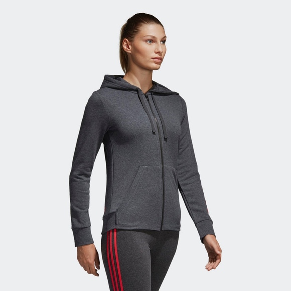 WOMEN WOMEN'S ESS LINEAR HOODIE cf8803 b10,28,30 - Picture 5 of 7
